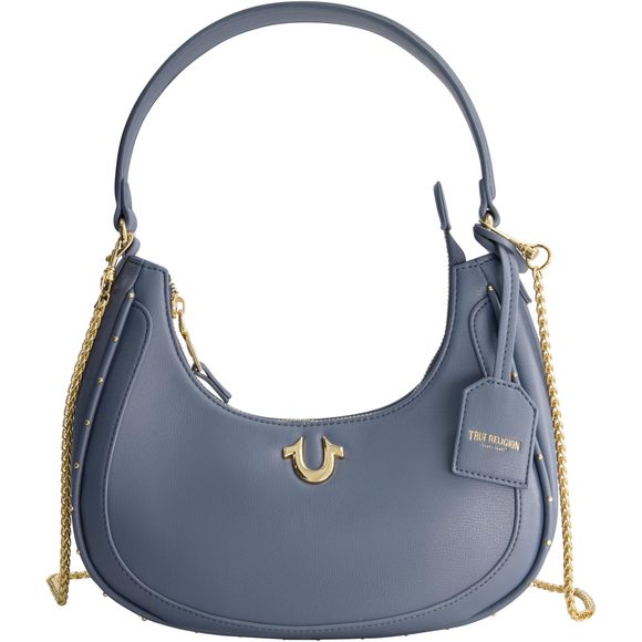 Hobo Bag, Faux Leather Crescent Handbag With Adjustable Chain Strap, :o)